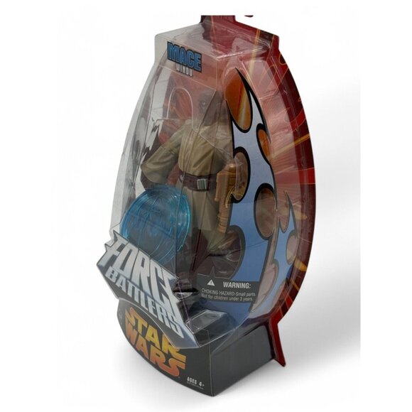 Star Wars Force Battlers Mace Windu Action Figure W/ Firing Jedi Gauntlet Ages 4 - Picture 2 of 6